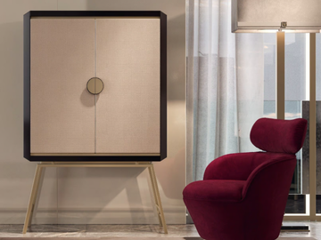 ROBERTO BARNINI - Honeycomb bar cabinet by Barnini Oseo - view 2